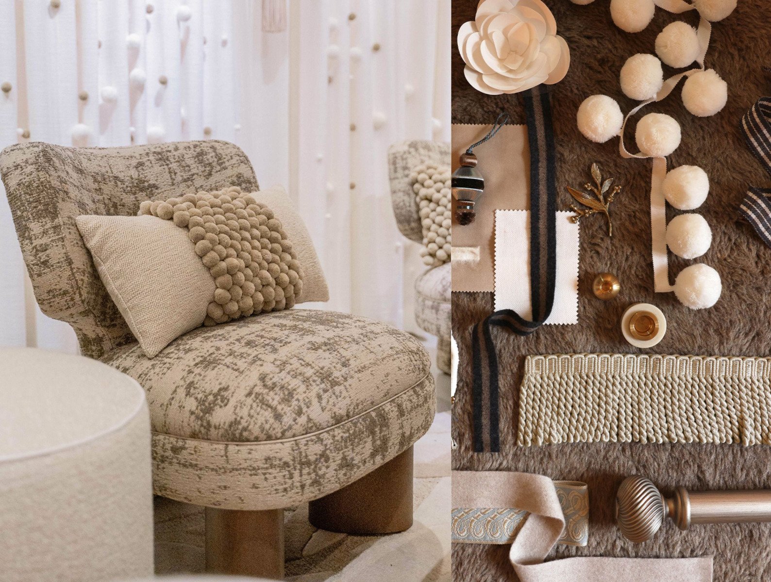 Decorative textile composition