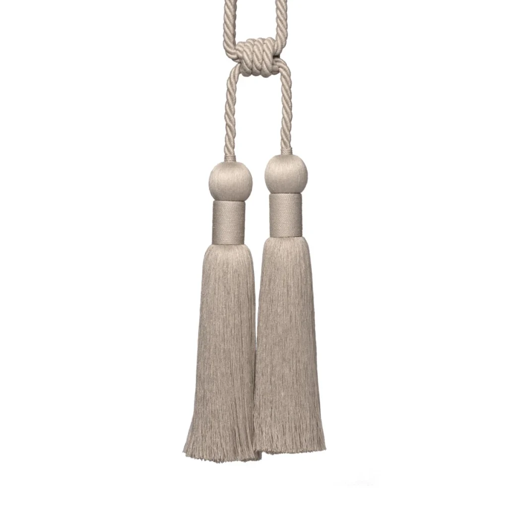 Linen Double Tassel Curtain Tieback