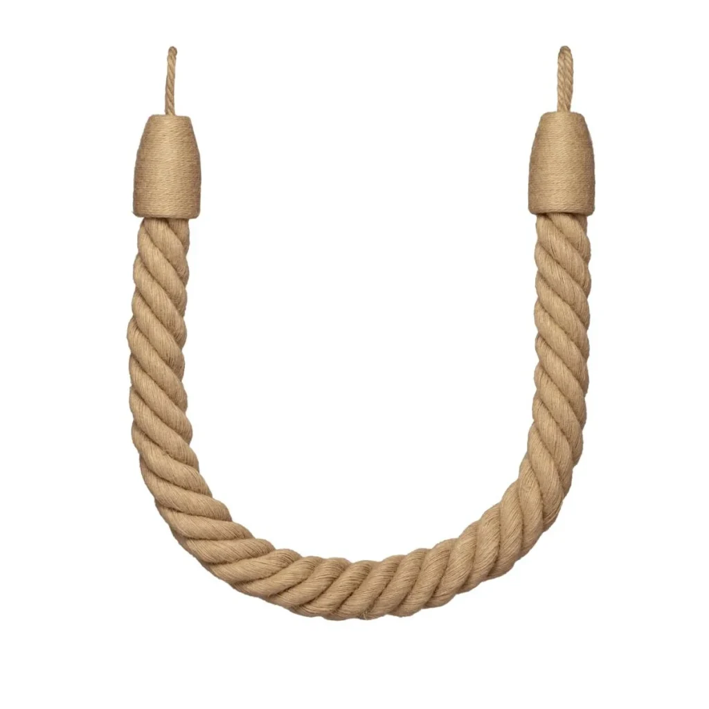 Jute Curtain Cable Holdback